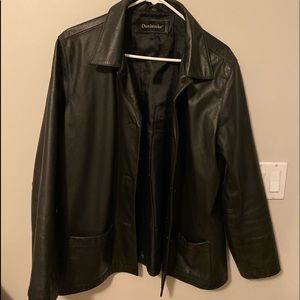 Black Leather coat women’s XL gorgeous EUC